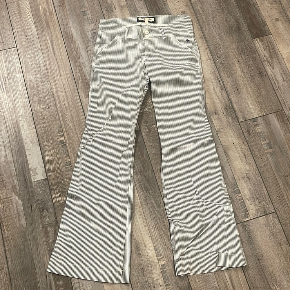 Abercrombie Pin-Stripe Flares
